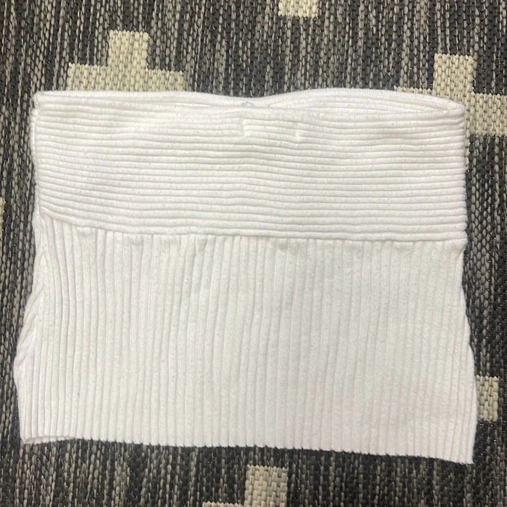 LA Hearts Medium White Tube Top Sweater - Picture 2 of 3